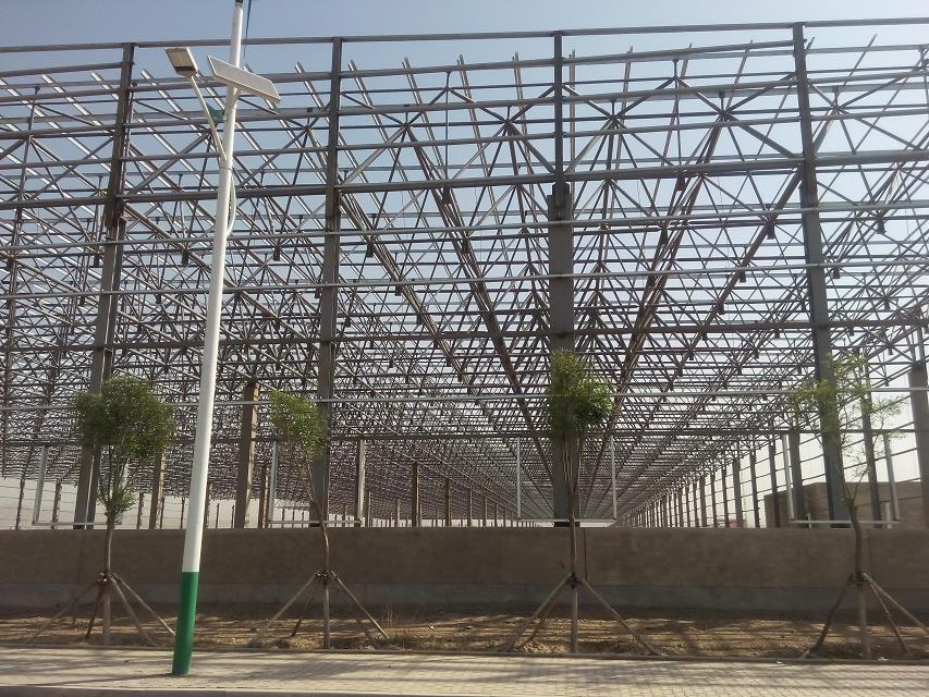 合作汽车工业厂房网架