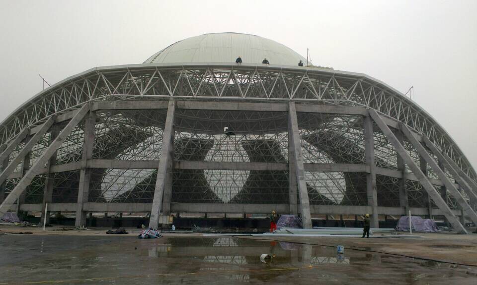 合作温泉馆网架工程